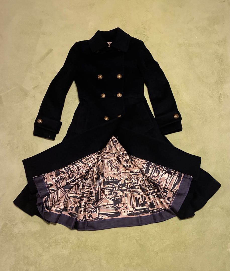 Lois CRAYON ダブルブレストのロングコート