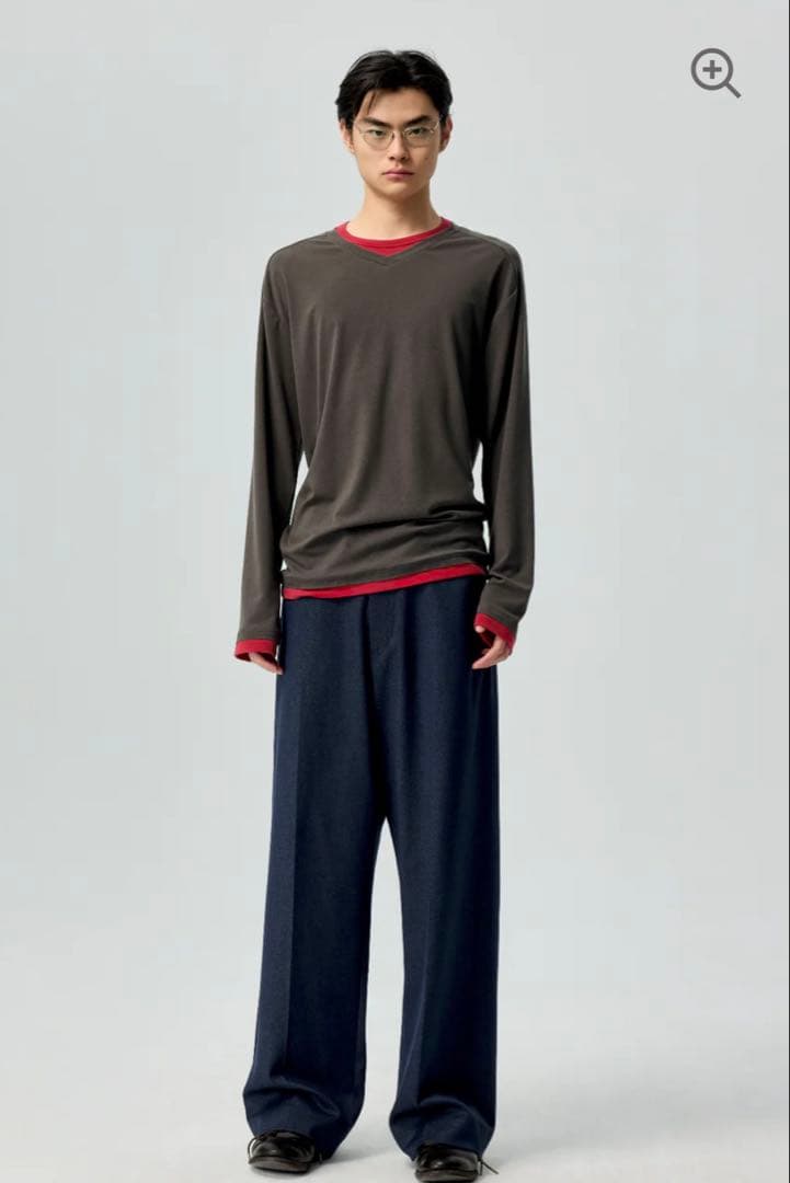 トップス SIMPLE PROJECT PANELED CREW T-SHIRT