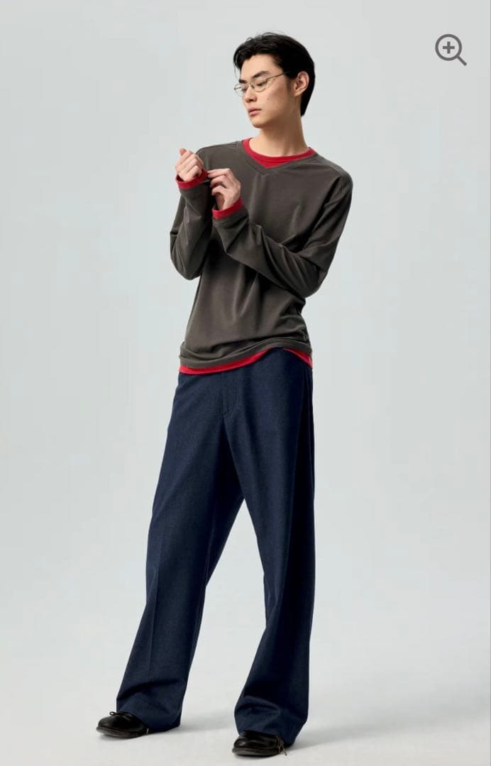 トップス SIMPLE PROJECT PANELED CREW T-SHIRT