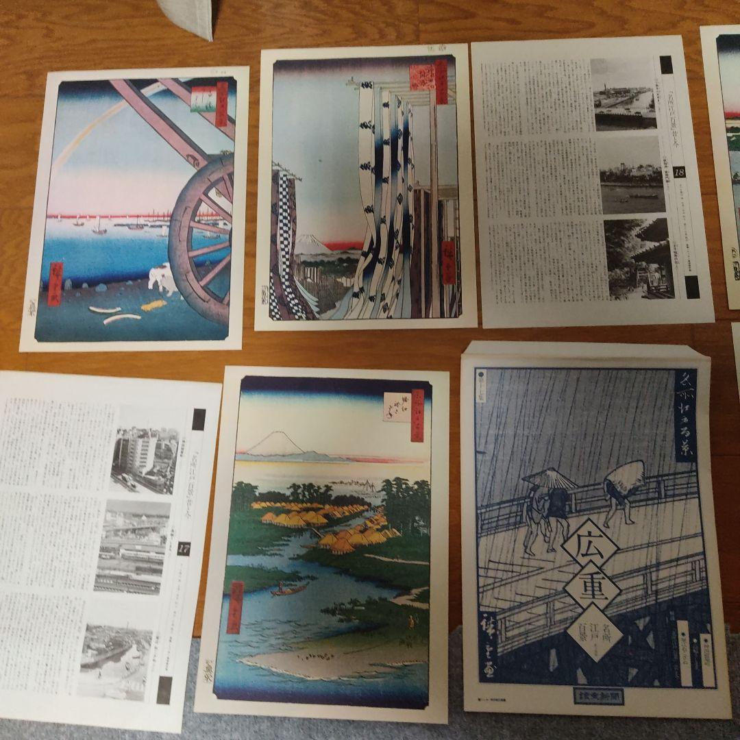 読売新聞広重名所江戸百景　原寸複製額絵