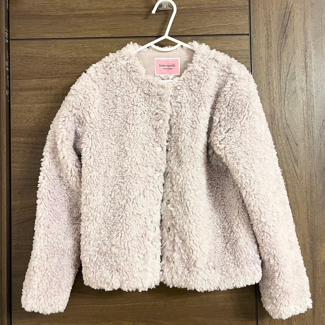 ケイトスペード　ボアカーディガン　ジャケット 130cm