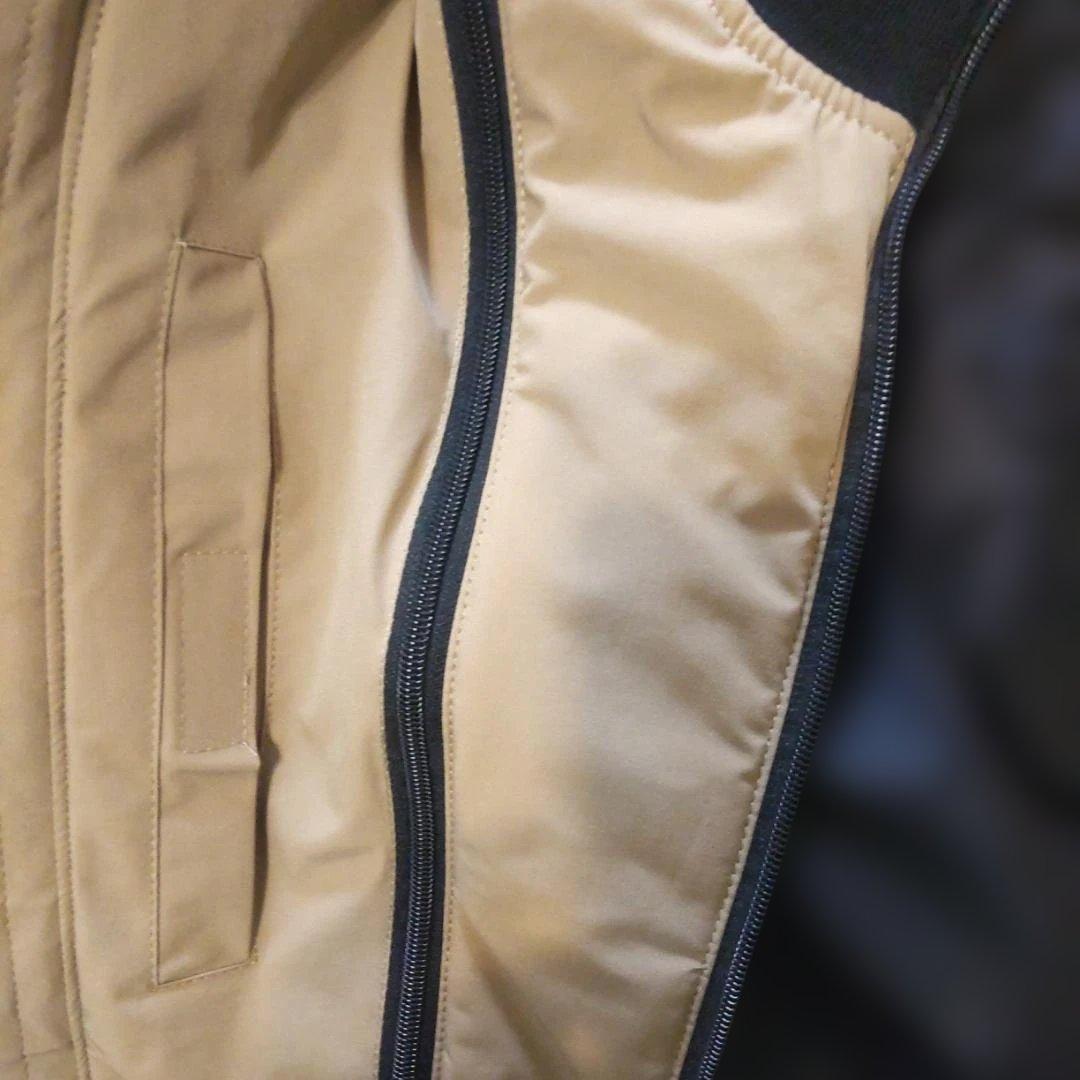 【VANSON】バンソン秋冬用バイクナイロンジャケット メンズ ベージュ