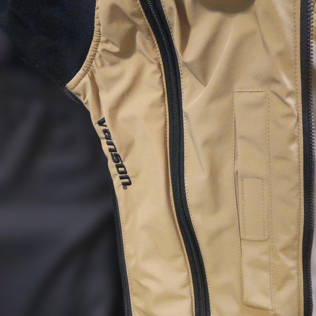 【VANSON】バンソン秋冬用バイクナイロンジャケット メンズ ベージュ