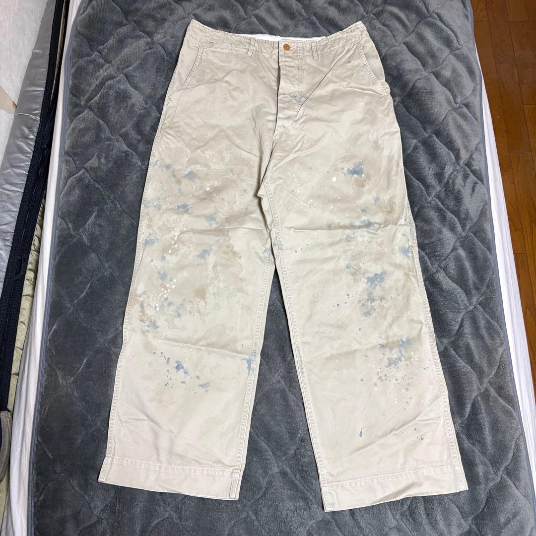 BOWWOW ペイントチノパンツ L