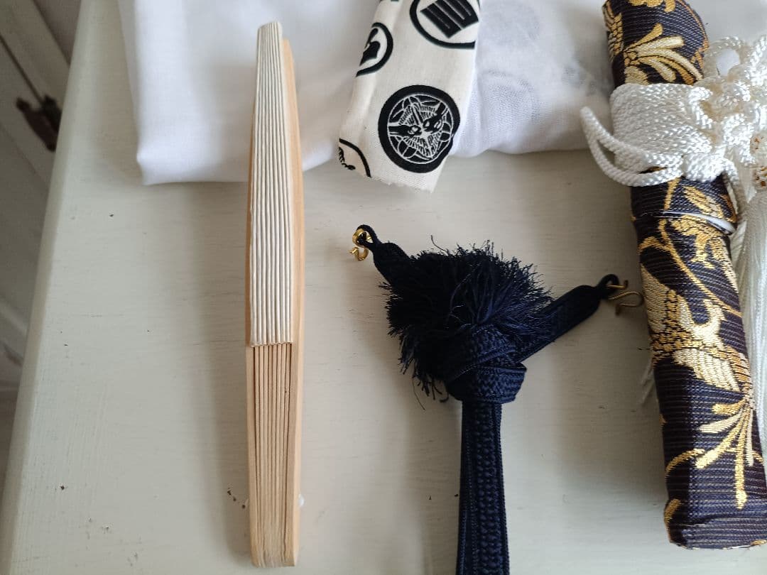 白地に鷹☆５歳男の子七五三着物☆