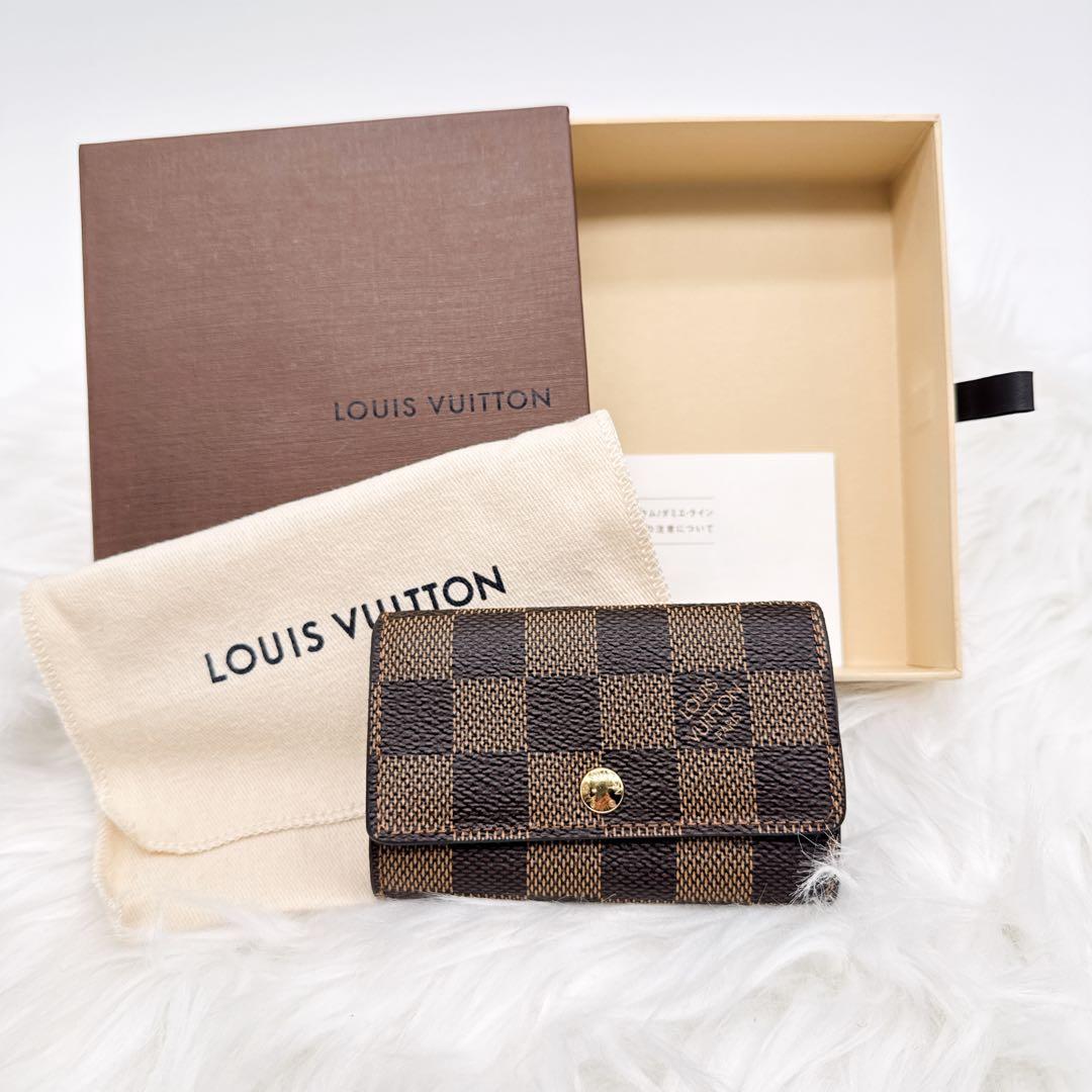 ルイヴィトン ダミエ ミュルティクレ6 6連キーケース ブラウン