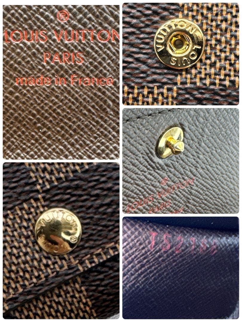 ルイヴィトン ダミエ ミュルティクレ6 6連キーケース ブラウン