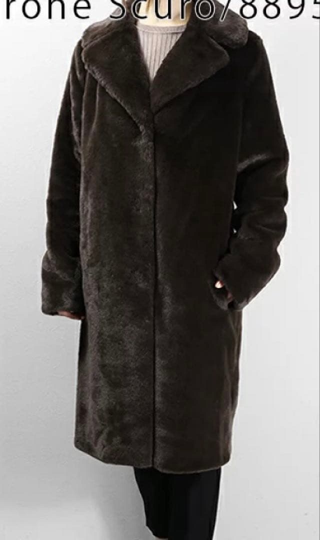 ヘルノ　ファー　エコファー　ボア　コート　ダウン　レディース　テディベア