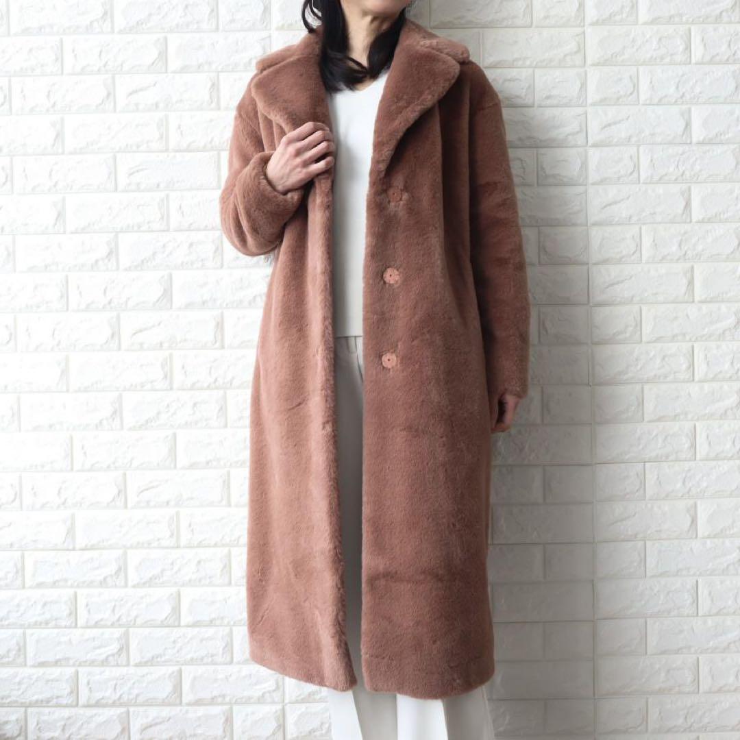 ヘルノ　ファー　エコファー　ボア　コート　ダウン　レディース　テディベア