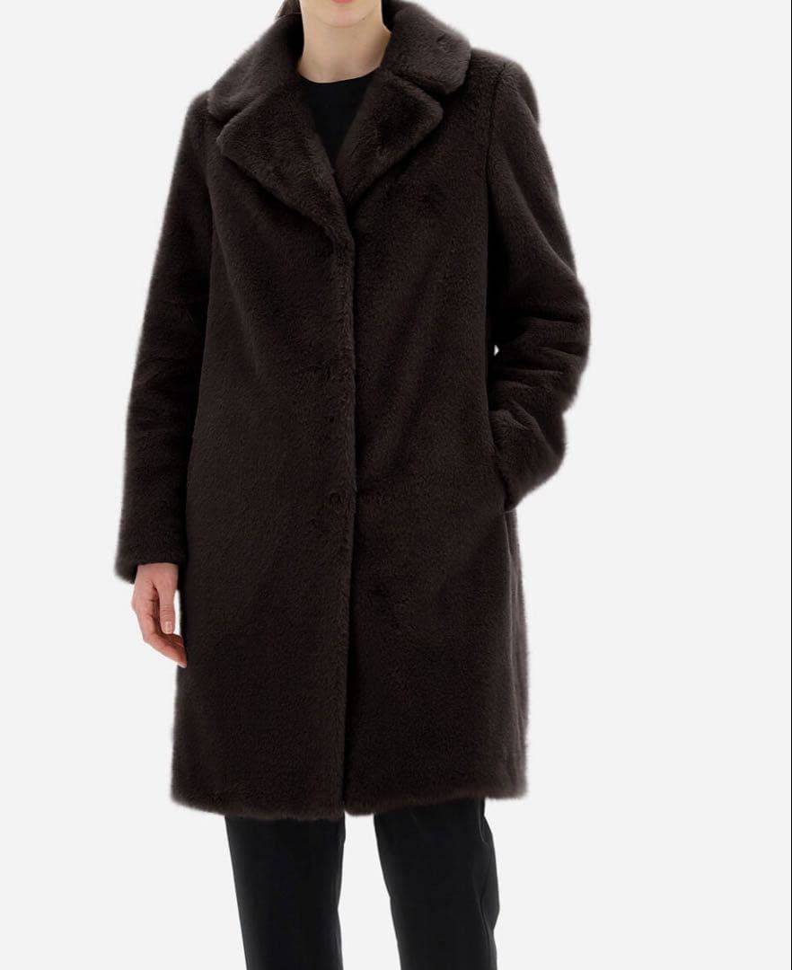 ヘルノ　ファー　エコファー　ボア　コート　ダウン　レディース　テディベア