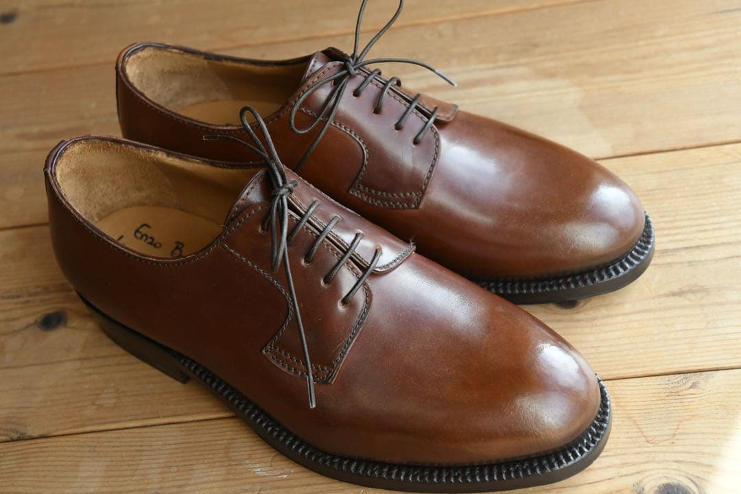 Enzo Bonafe エンツォボナフェ コードバン No.4 プレーントゥ