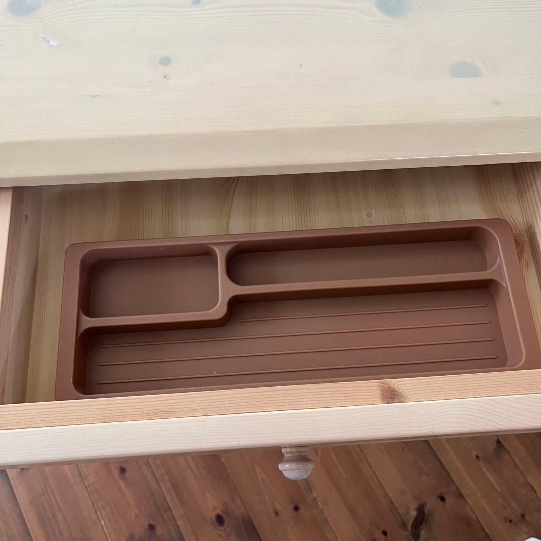 学習机　ナチュラル　木製　脇机