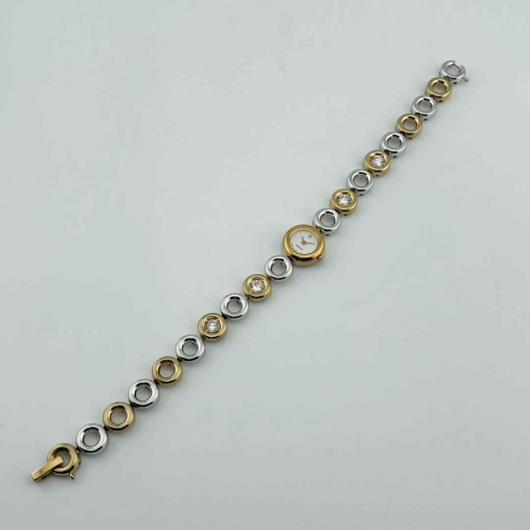 【希少/電池交換済】SEIKO　腕時計　コンビ　4p セイコー　ゴールド