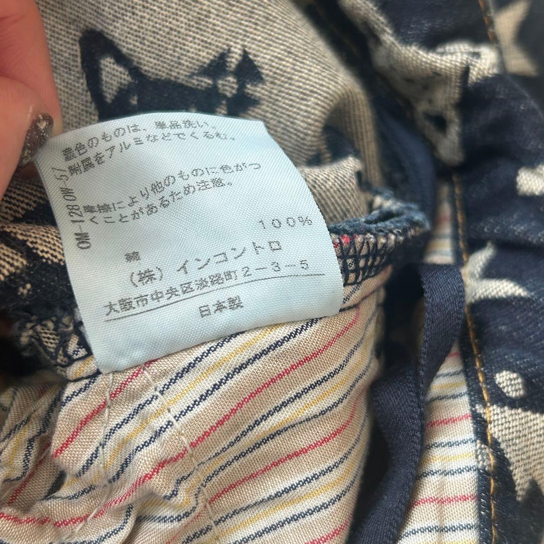 ヴィヴィアンウエストウッド　オーブ ミニスカート　フリル　デニム　総柄　RED