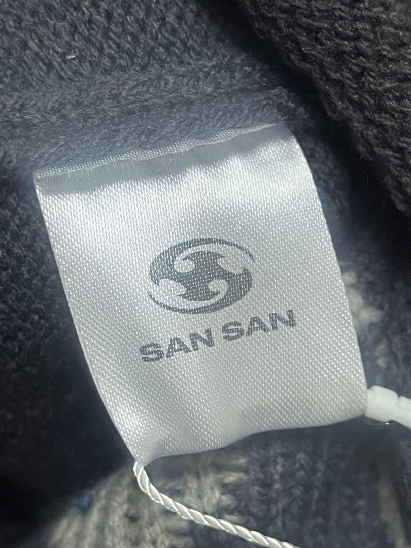 sansan gear サンサンギア　ビーニー　ニット帽　チャコールm7