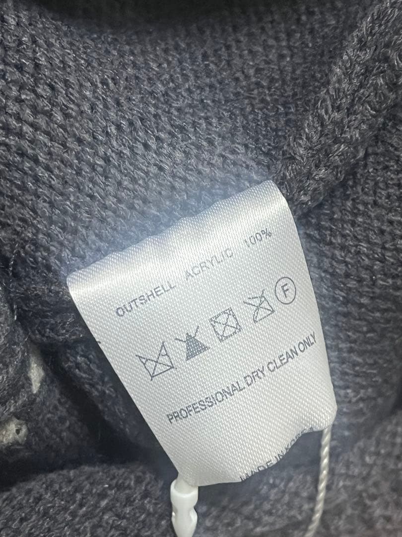 sansan gear サンサンギア　ビーニー　ニット帽　チャコールm7