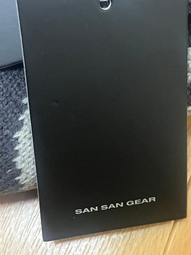 sansan gear サンサンギア　ビーニー　ニット帽　チャコールm7