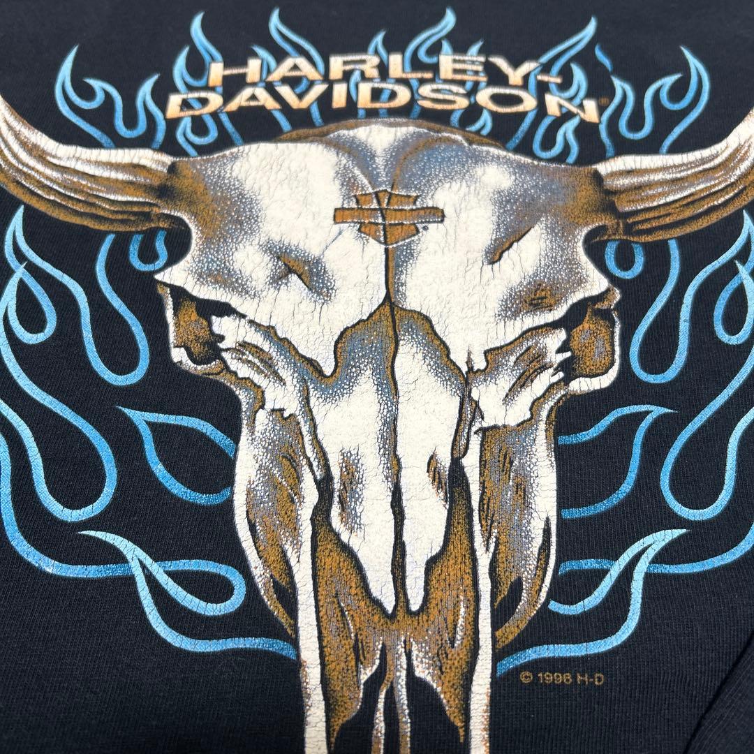 【専用】90s Harley-Davidson ブルーフレイムバッファロースカル