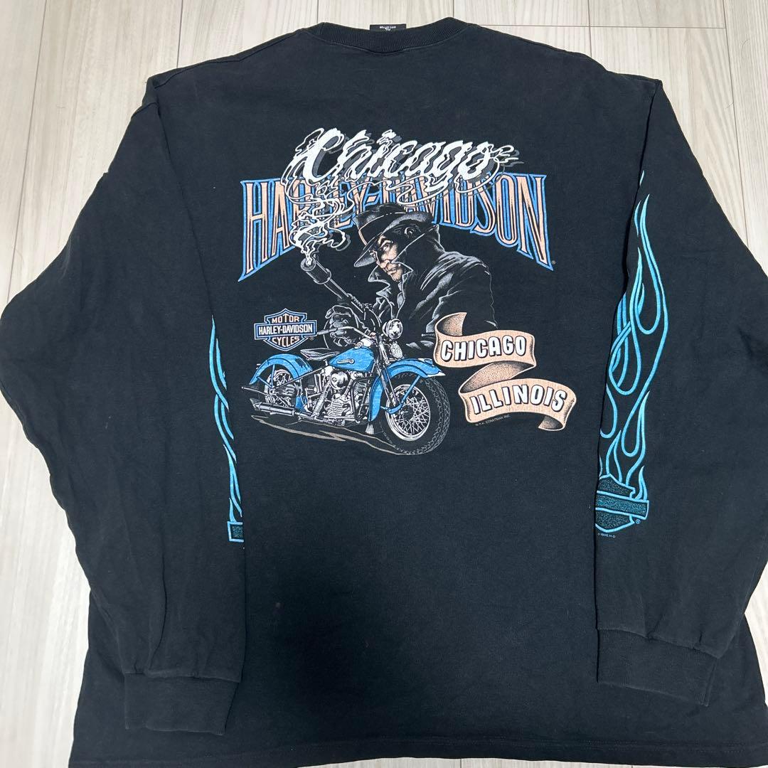 【専用】90s Harley-Davidson ブルーフレイムバッファロースカル