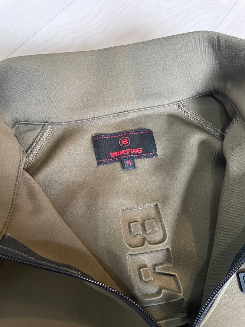 BRIEFING ブリーフィング 3Dロゴ ハーフジップ