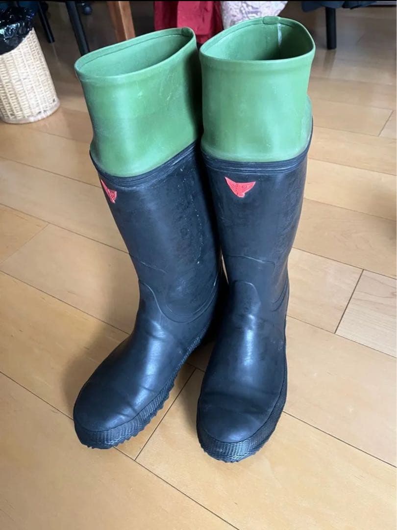 シバタ工業　安全作業長靴裏ナシ　27