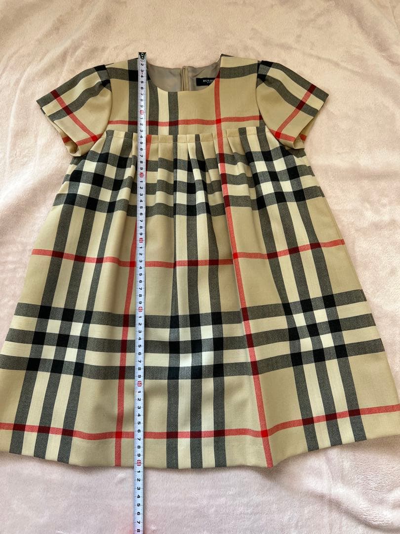 Burberry チェック柄 半袖ワンピース 110A