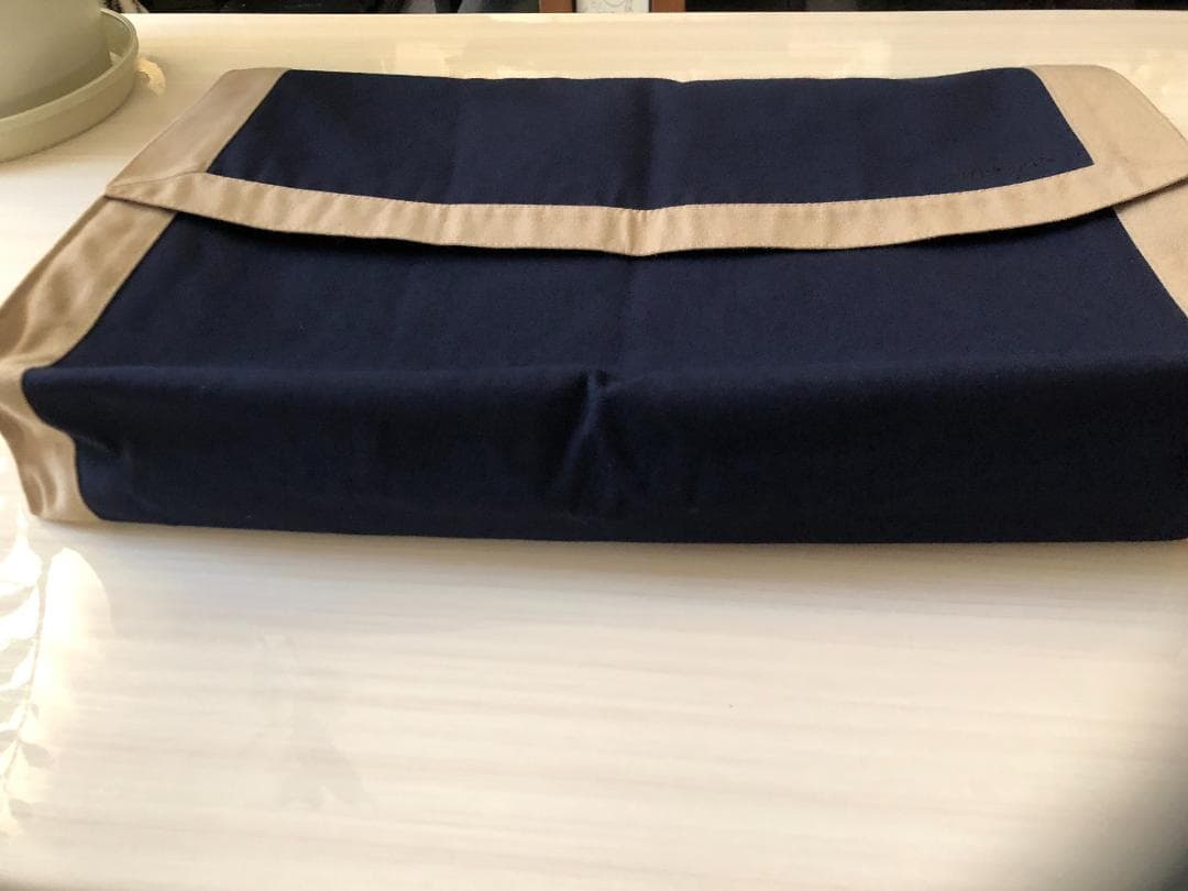 お値下げ！エルメス☆　タピドセル　ラージ☆　ネイビーベージュ　美品♪