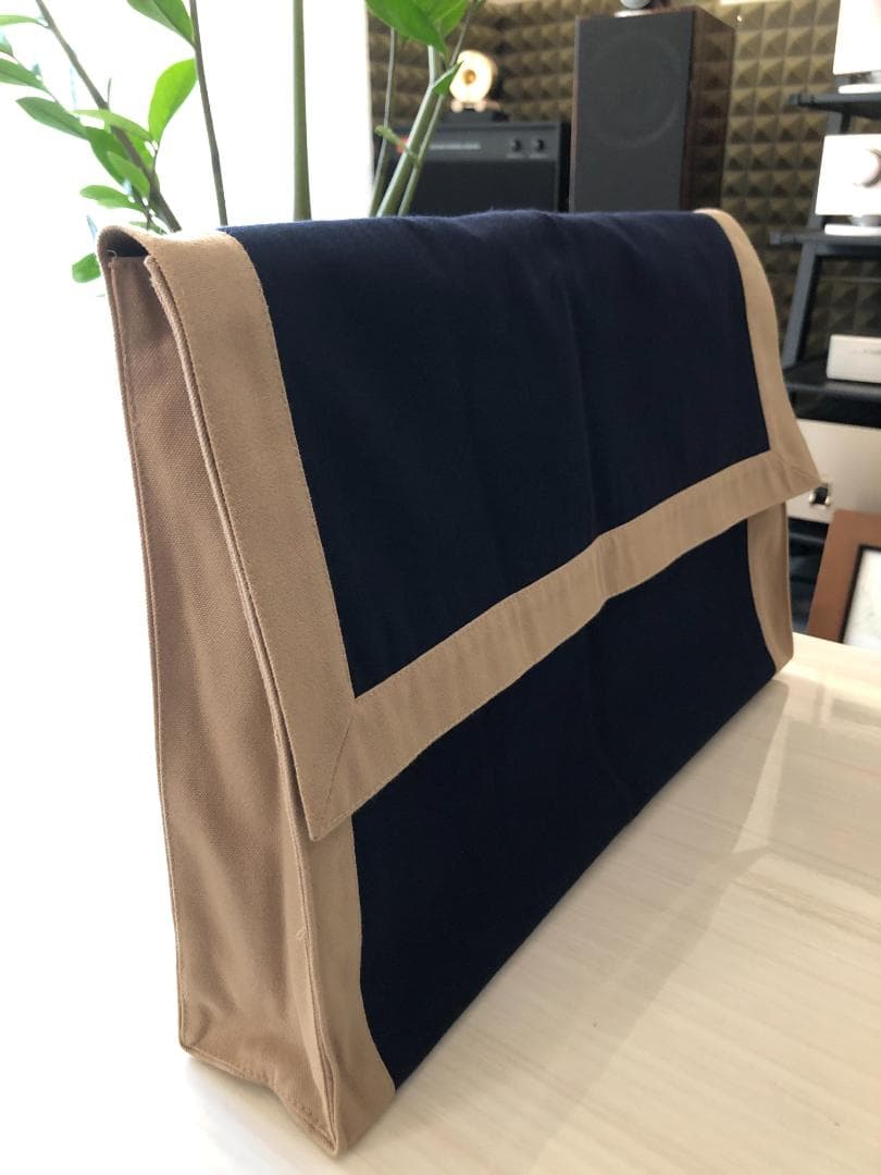 お値下げ！エルメス☆　タピドセル　ラージ☆　ネイビーベージュ　美品♪