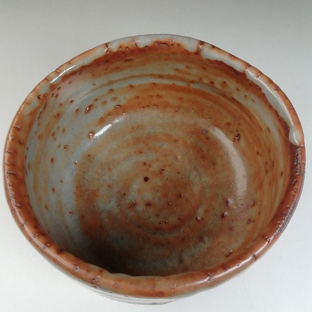 Ｗ２７　茶碗　『志野　茶碗』『鶴形窯　岡宏峰 造』　共箱　抹茶碗　茶道具