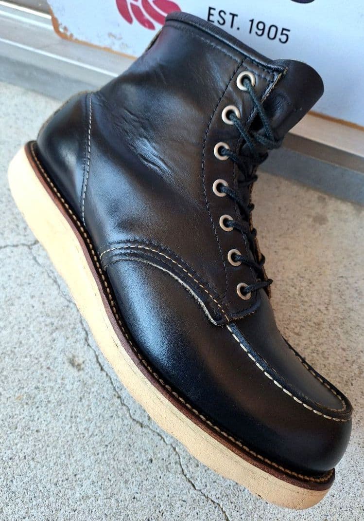 98年製 レッドウィング 8130 ブラッククローム 9D
