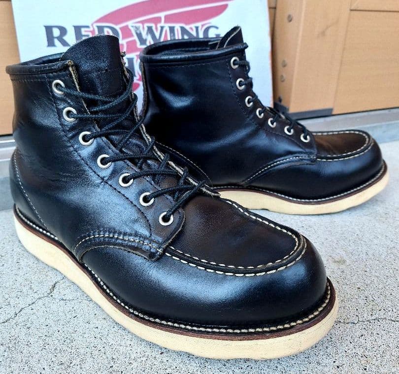 98年製 レッドウィング 8130 ブラッククローム 9D