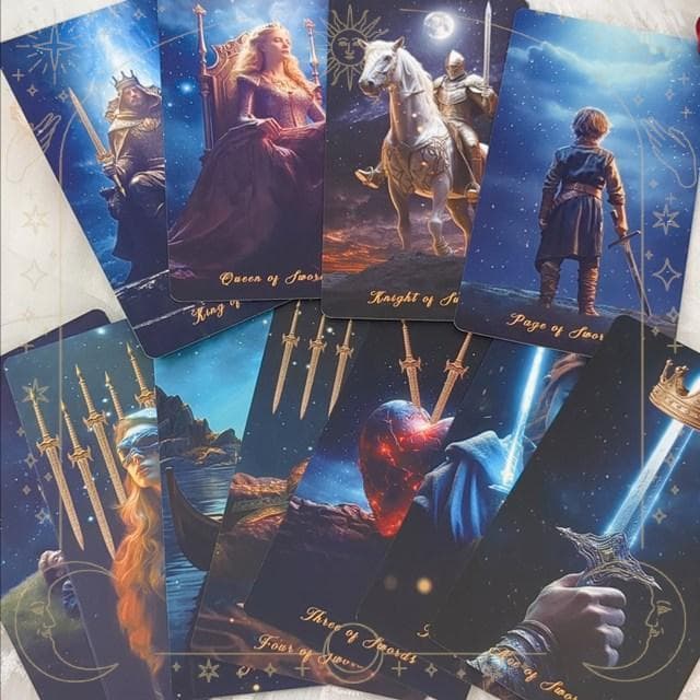 入荷１点のみ✨入手困難な海外美麗デッキ✨星降る領域のタロットカード