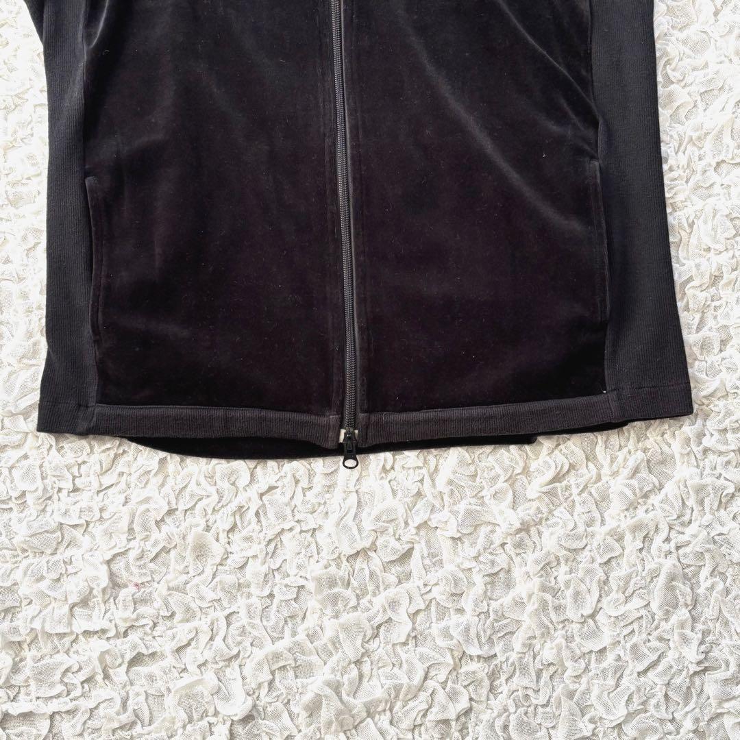 美品 ラコステ トラックジャケット ジャージ ベロア 光沢 ダブルジップ 白ワニ