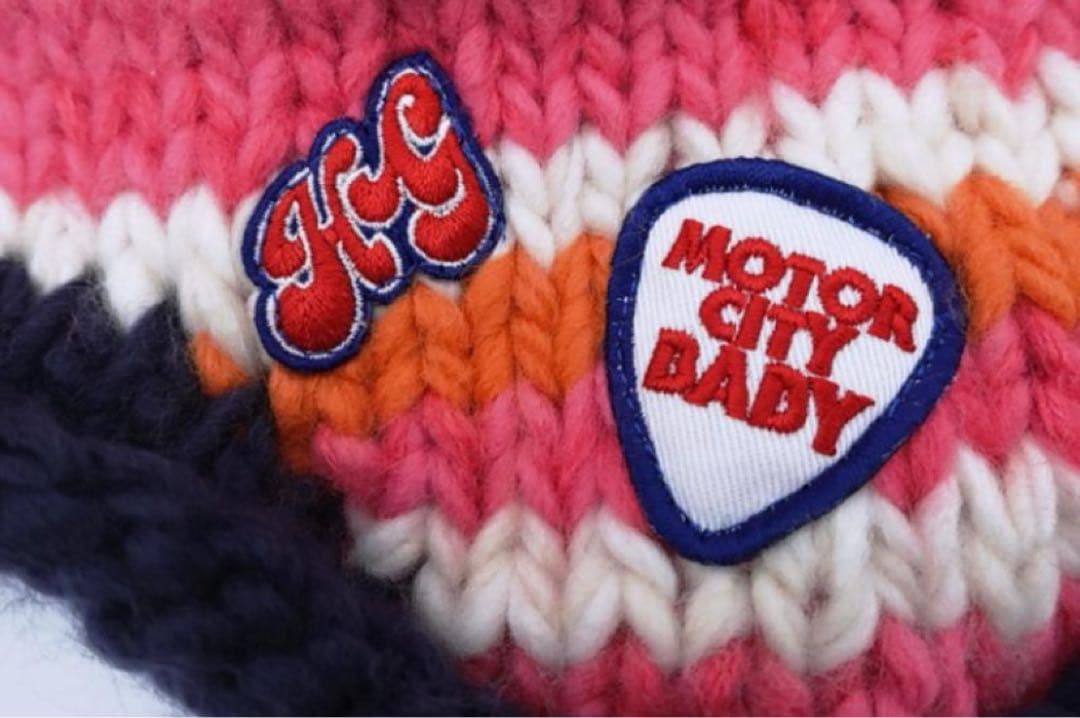 HYSTERIC GLAMOUR ヒステリックグラマー　ボーダニット帽　ビーニー