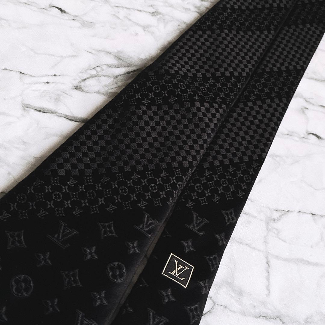 ✨即完売品✨ルイヴィトン　ダミエミックスモノグラム　ブラック　ネクタイ