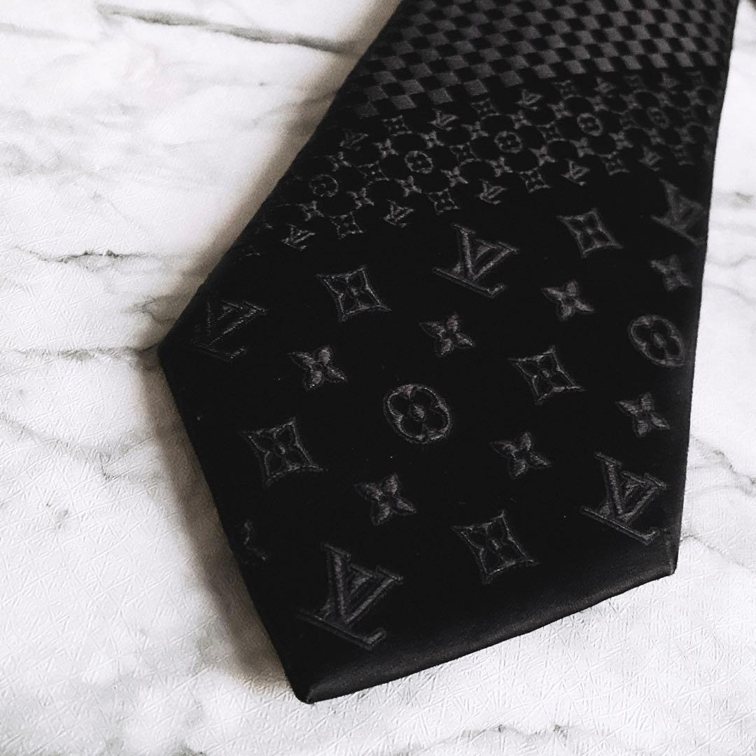 ✨即完売品✨ルイヴィトン　ダミエミックスモノグラム　ブラック　ネクタイ