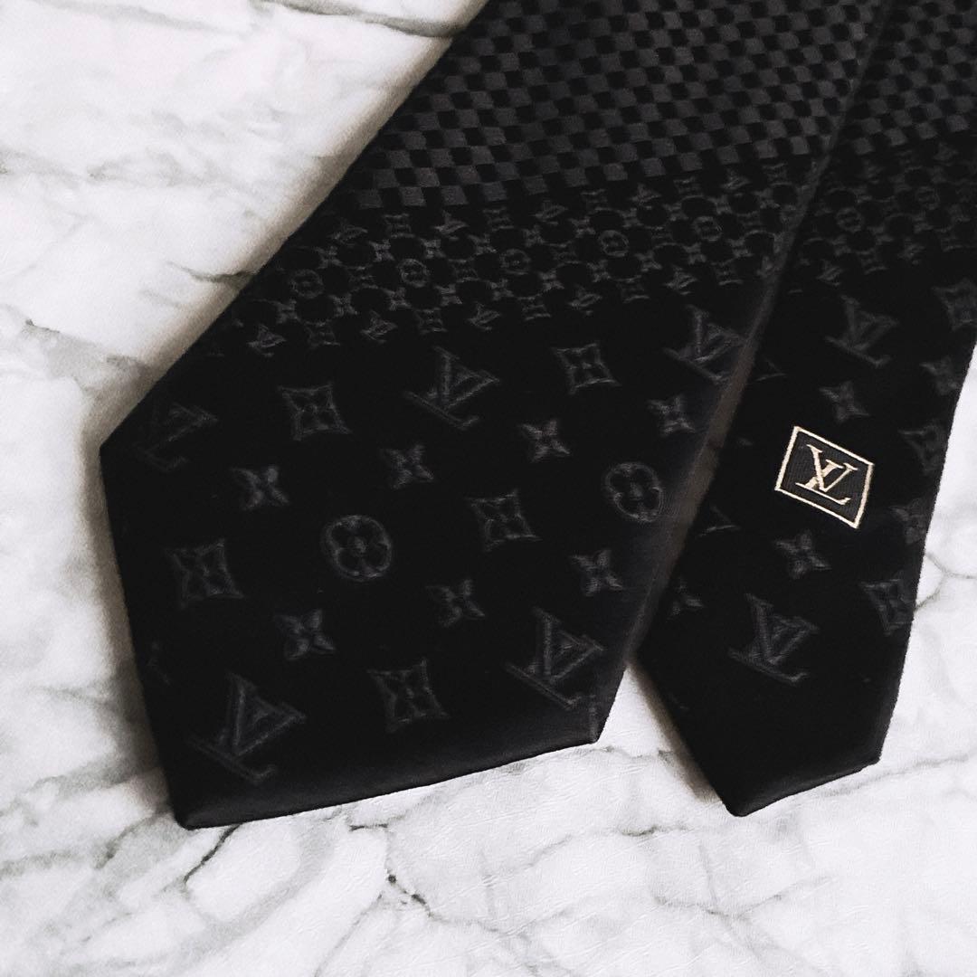 ✨即完売品✨ルイヴィトン　ダミエミックスモノグラム　ブラック　ネクタイ