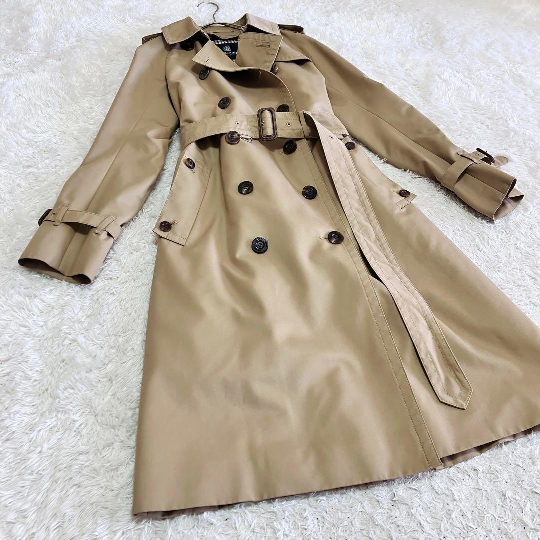 美品 アクアスキュータム トレンチコート ブルー ライナー 大草直子着用