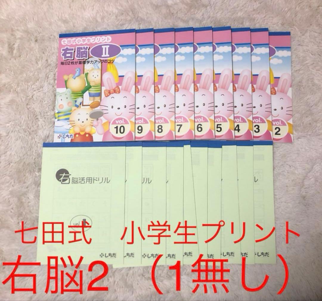 七田式 小学生プリント 右脳2（1無し）
