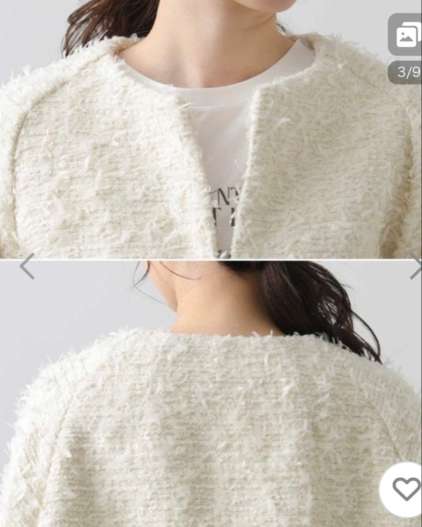 未使用Gready Brilliant ＬＵリボンツイードジャケット