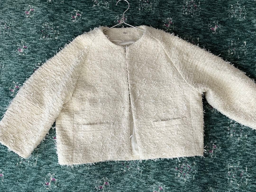 未使用Gready Brilliant ＬＵリボンツイードジャケット