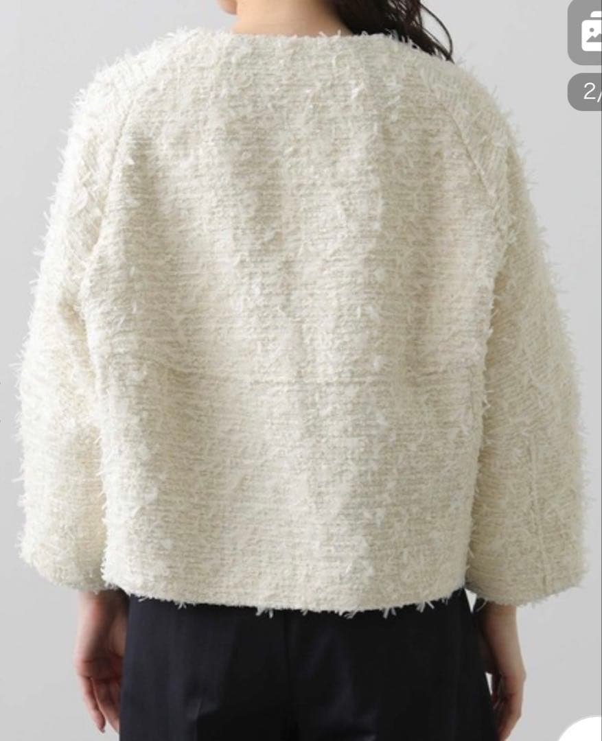 未使用Gready Brilliant ＬＵリボンツイードジャケット