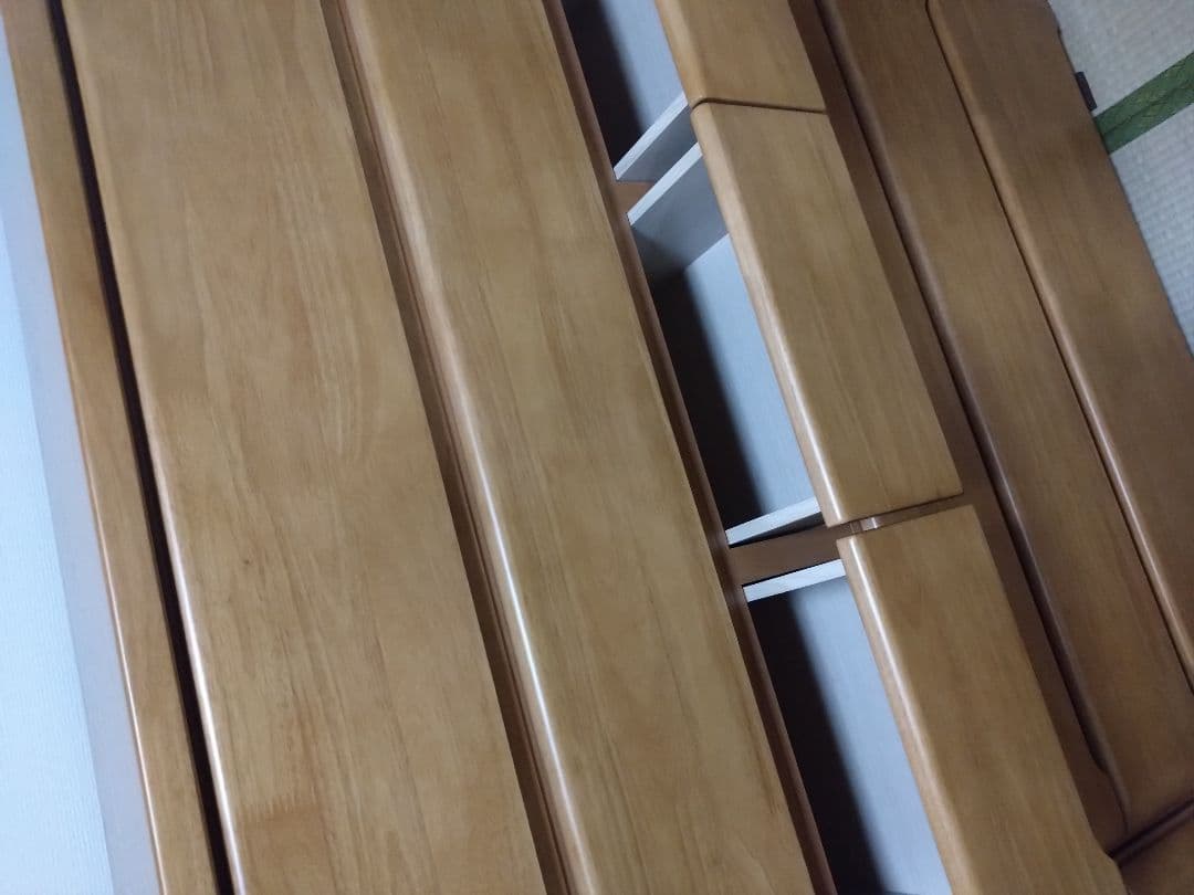 ナチュラルウッド 引き出し式チェスト 6段