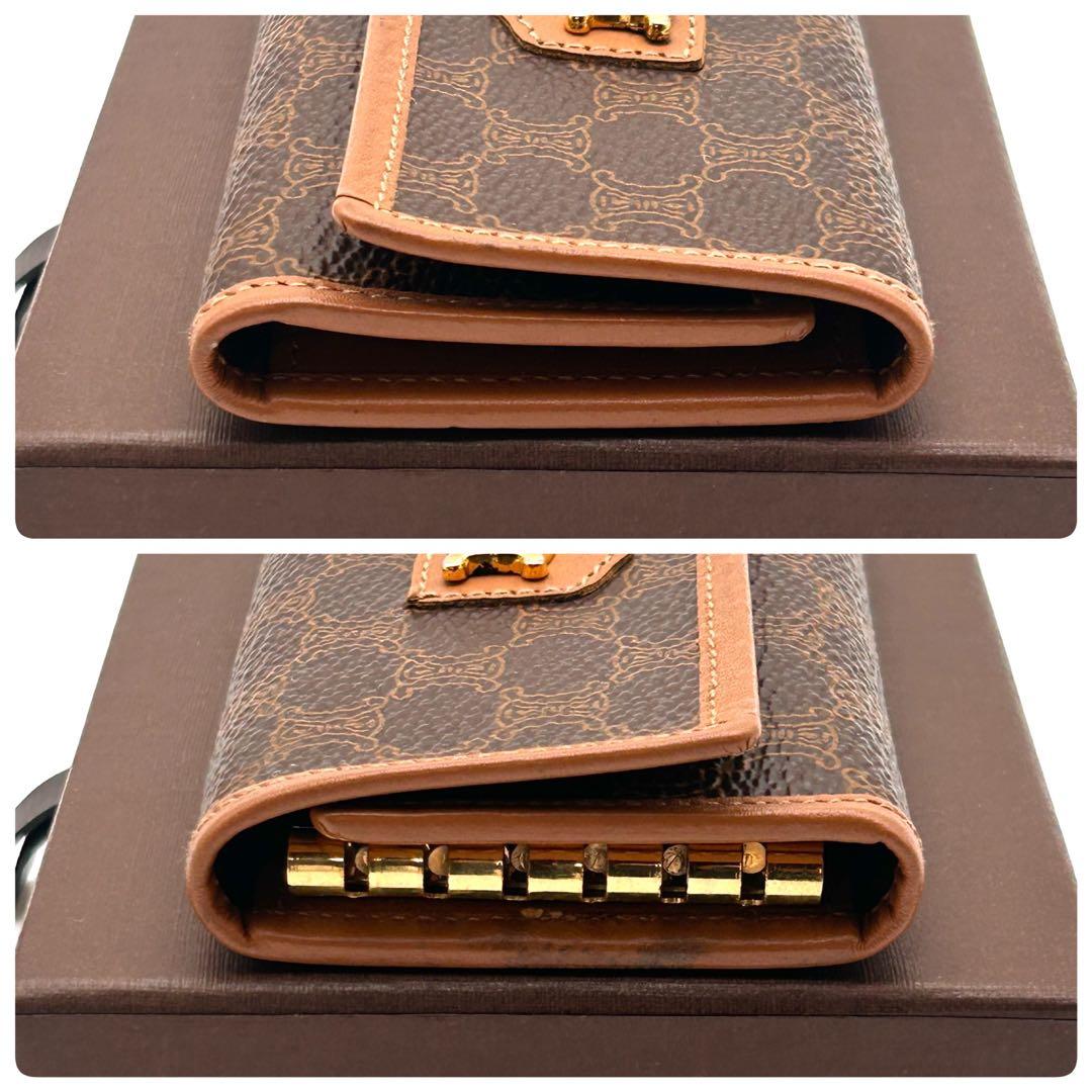 美品✨ CELINE セリーヌ 6連 キーケース ブラウン レザー
