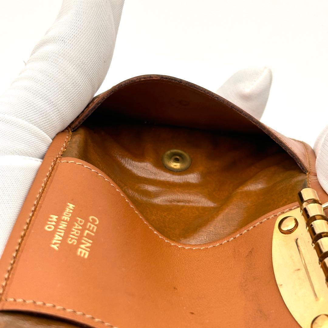 美品✨ CELINE セリーヌ 6連 キーケース ブラウン レザー