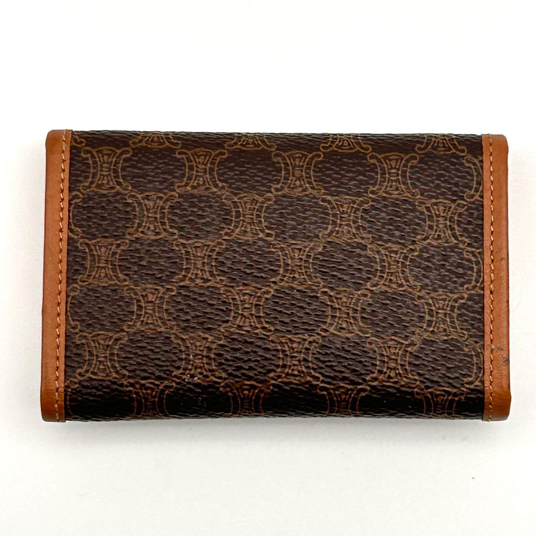 美品✨ CELINE セリーヌ 6連 キーケース ブラウン レザー