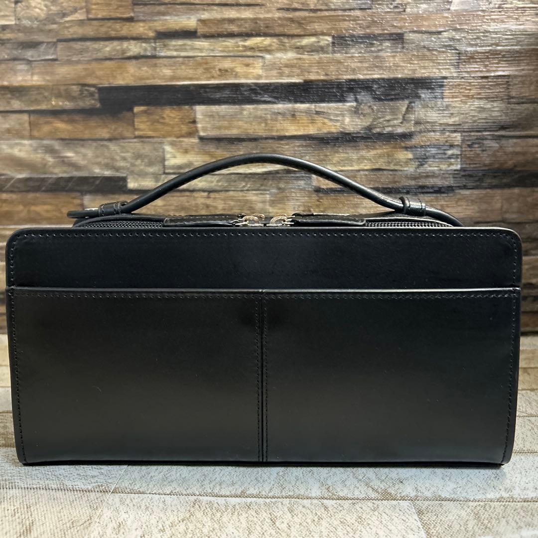 CASTELBAJAC カステルバジャック セカンドバッグ 本革 黒　美品