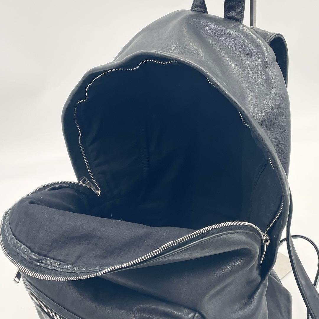 【極上・美品】サンローラン バッグパック ブラック 本革375320 メンズ