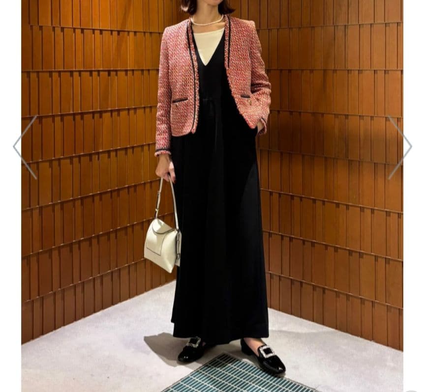 futen　TOMORROWLANDジョーゼットジャージー オールインワン