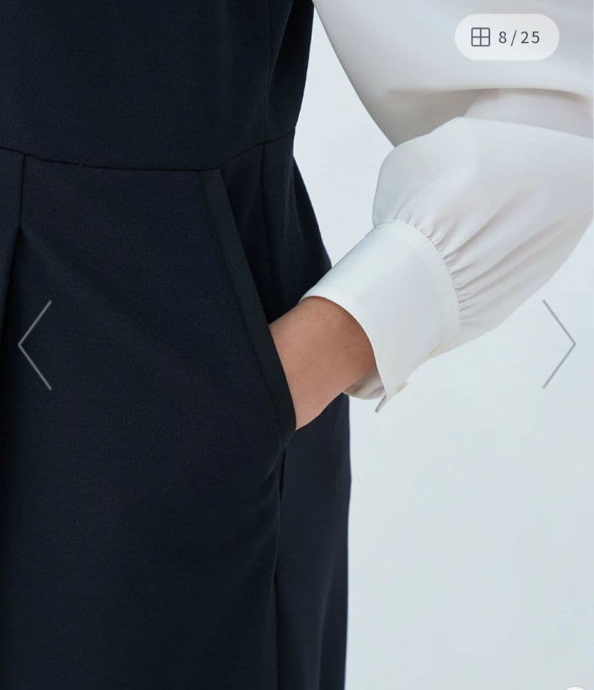 futen　TOMORROWLANDジョーゼットジャージー オールインワン